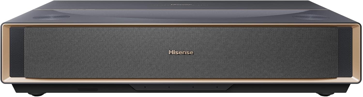 Hisense PT1 Ultra Short Throw Laser Cinema Projector in matte white finish